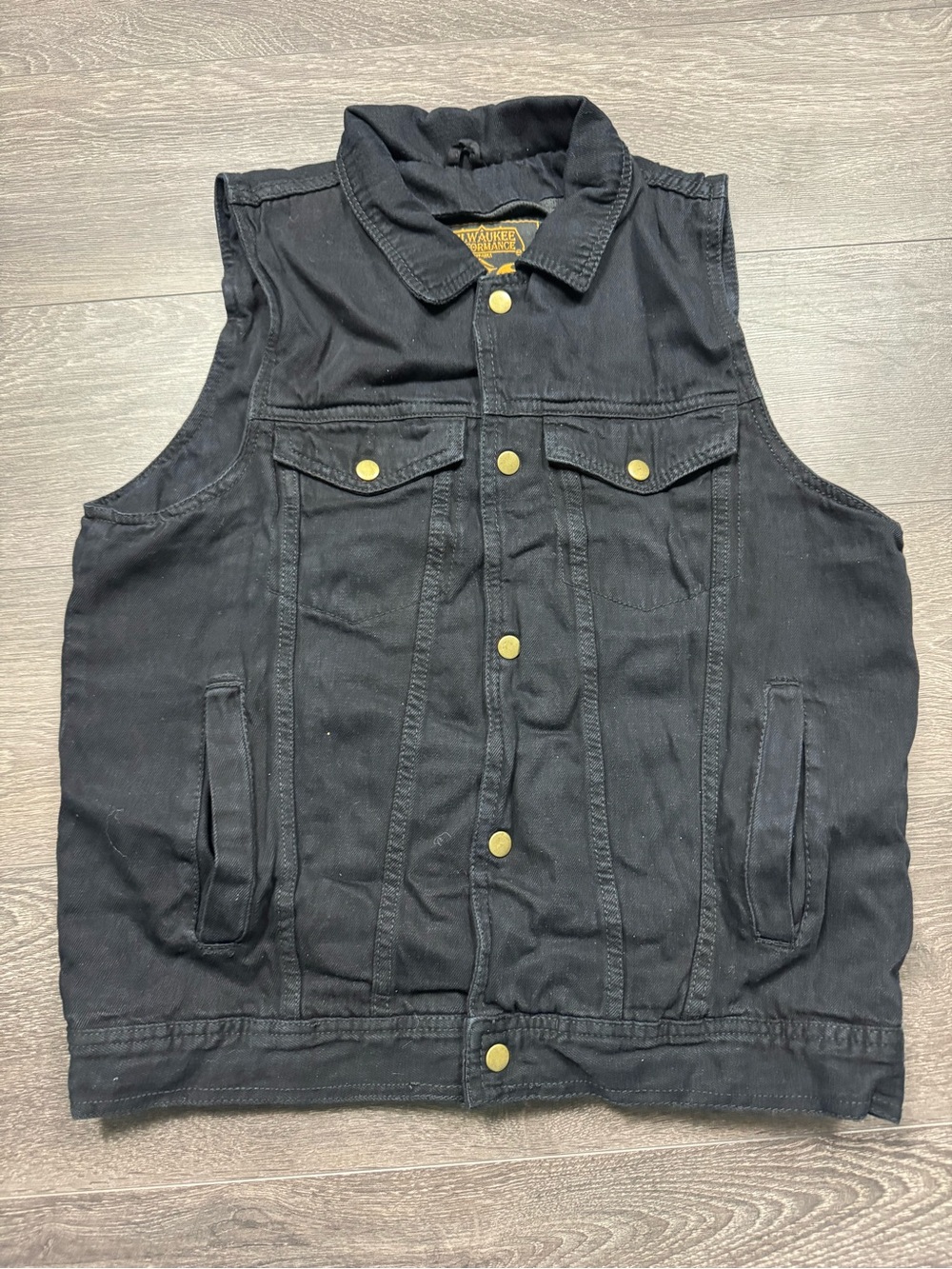 Men’s Medium Milwaukee Performance Slayer Repentless Black Denim Biker Vest